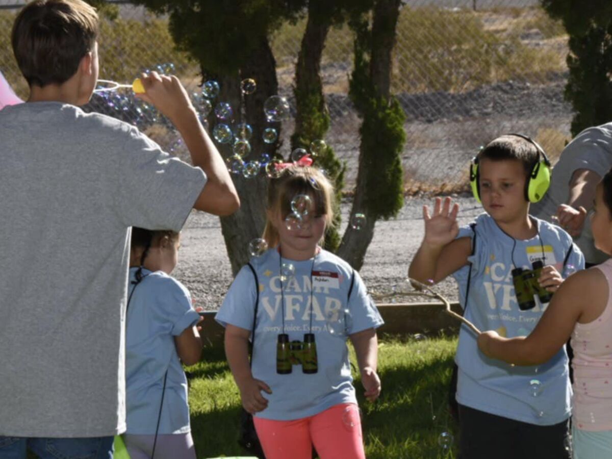 Families enjoying a Voices For All Abilities community event